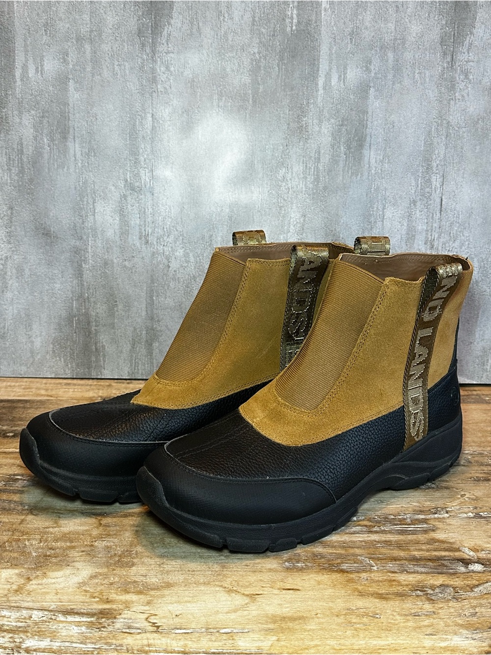 Women’s Lands’ End All Weather  Boots - Black & Tan